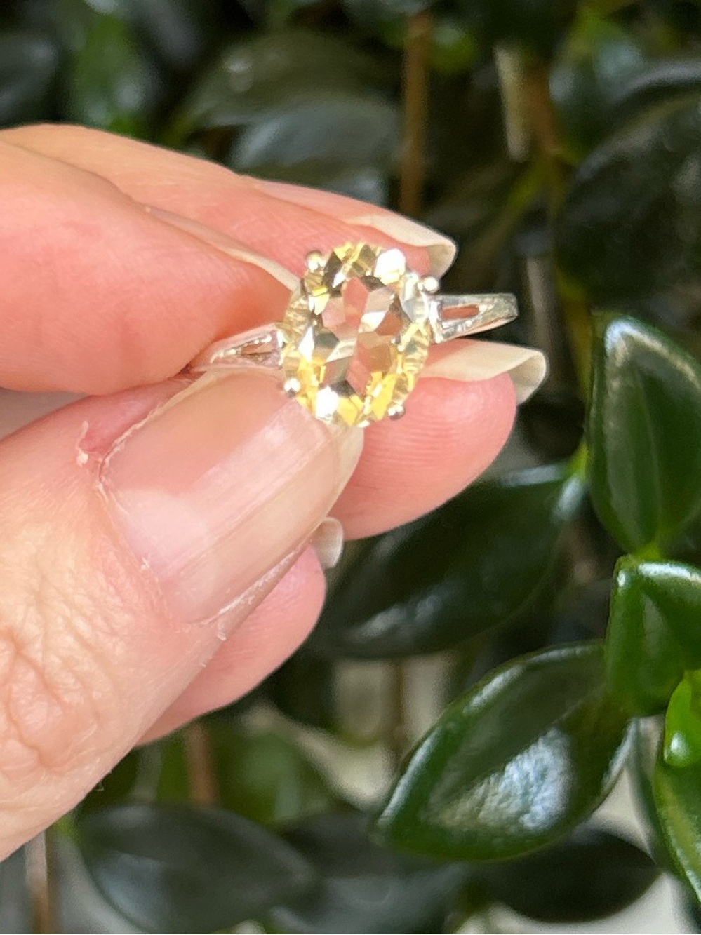 Brand New Artisan Made Sterling Silver and Smoky Quartz Ring